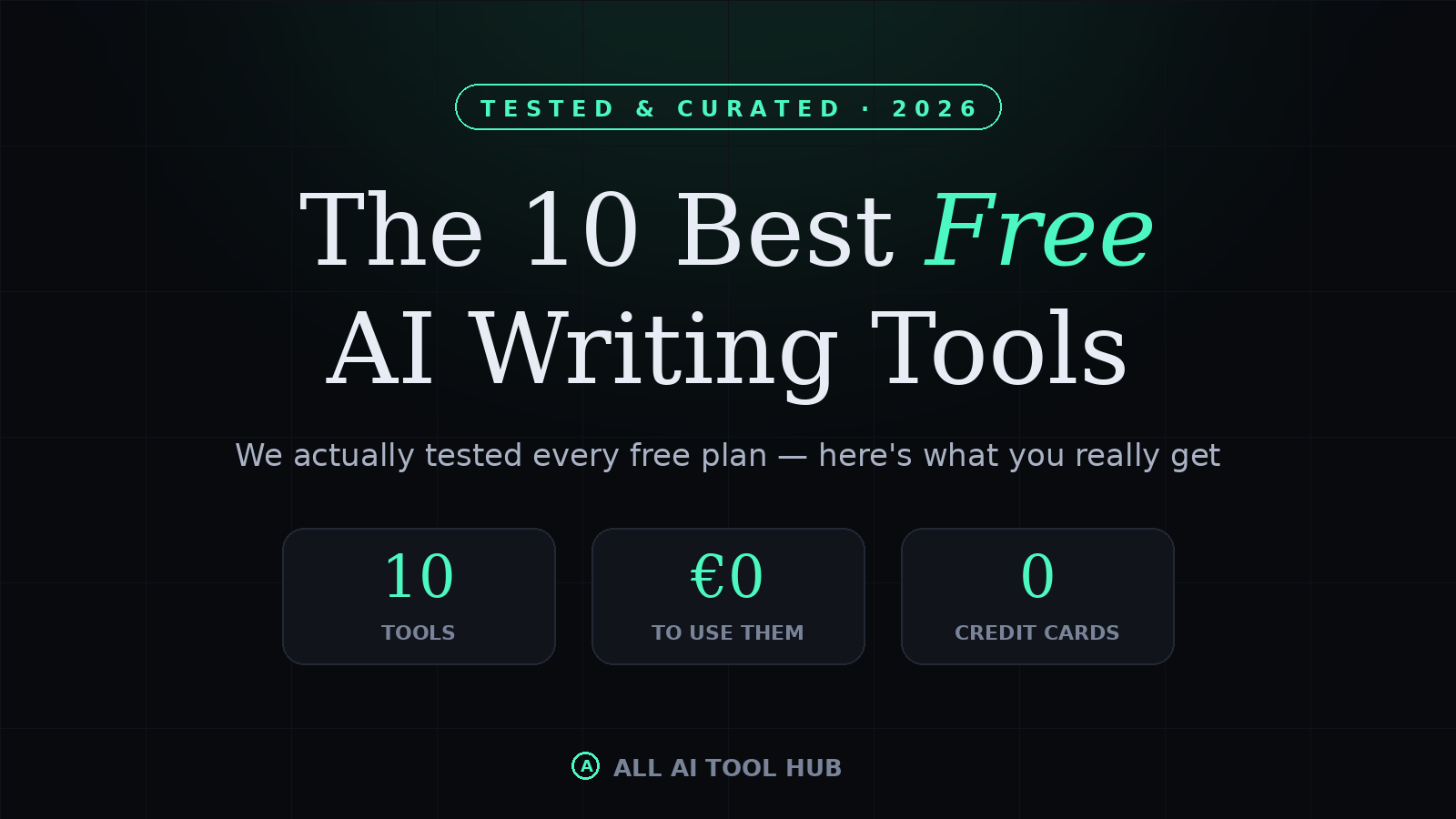 The 10 best free AI writing tools we actually tested