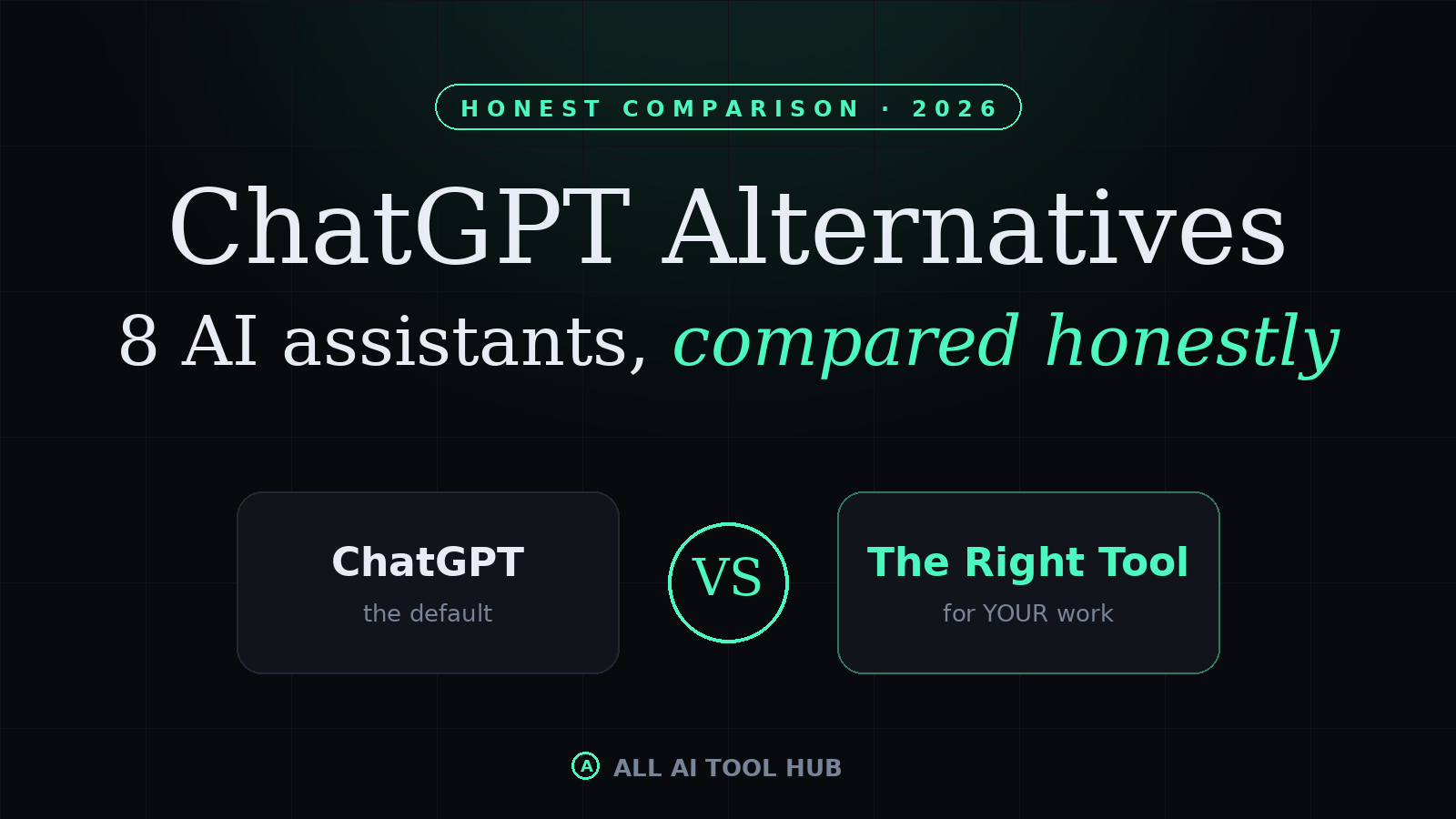 ChatGPT Alternatives: 8 AI assistants, compared honestly