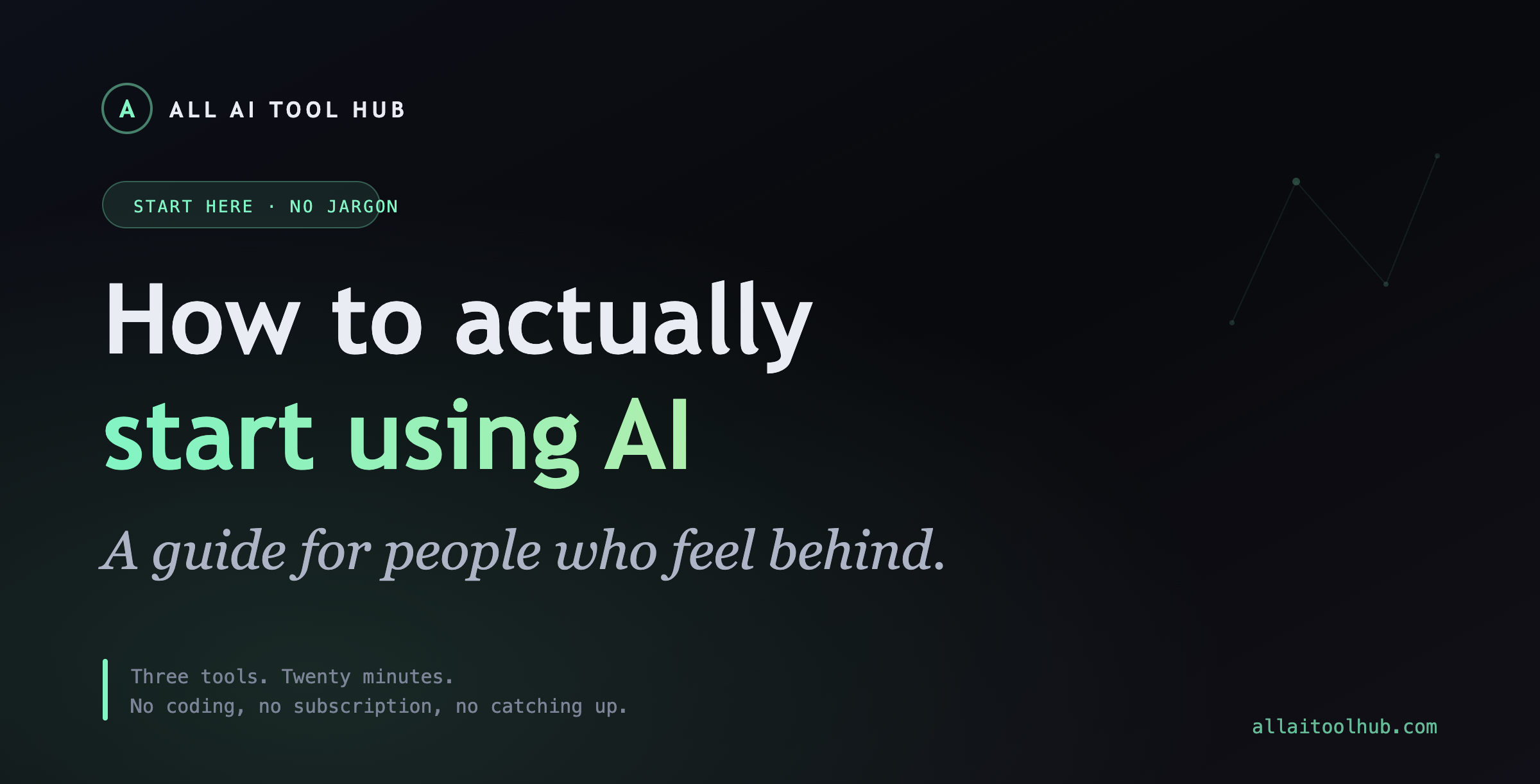 How to actually start using AI