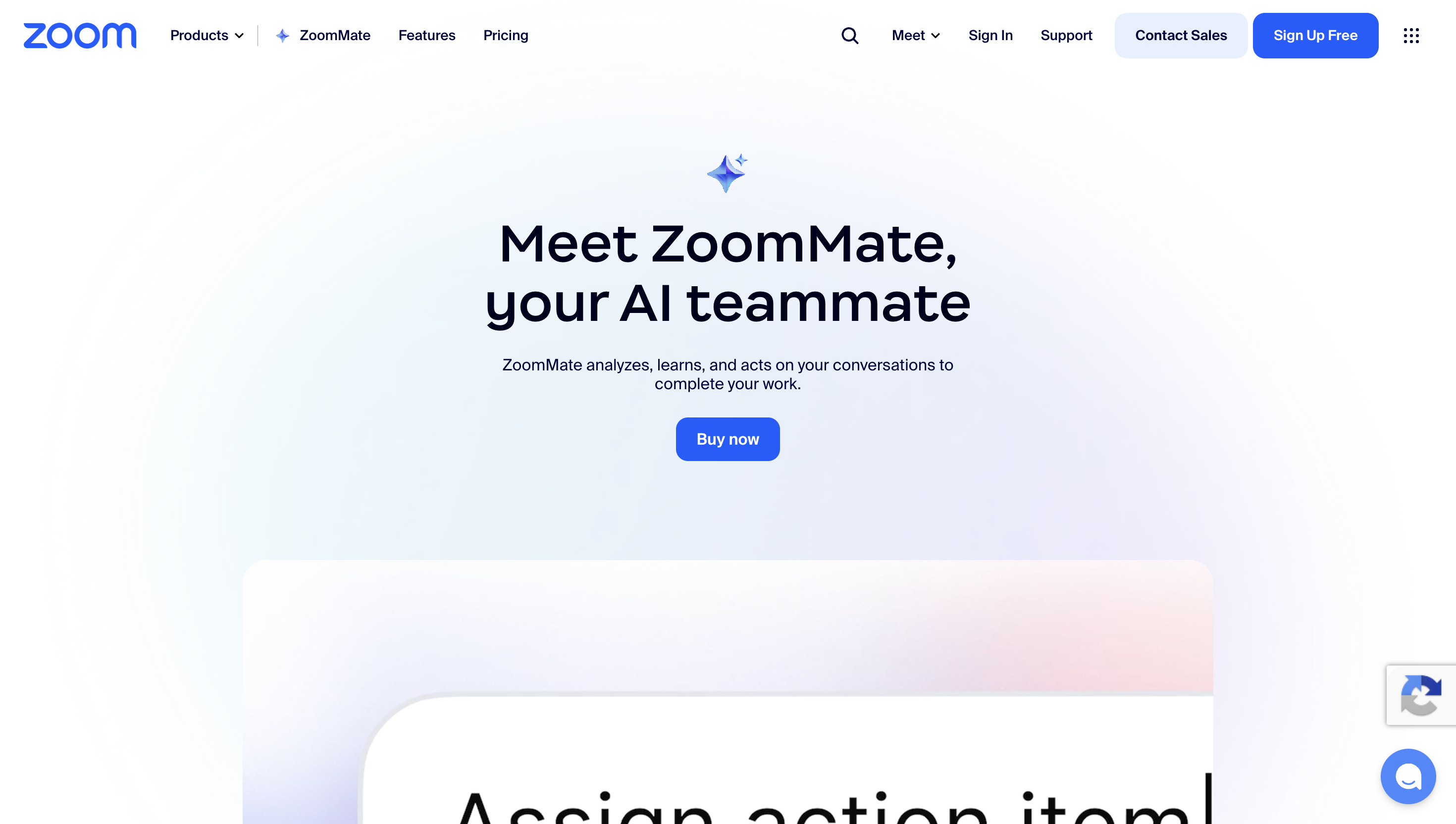Zoom IQ screenshot