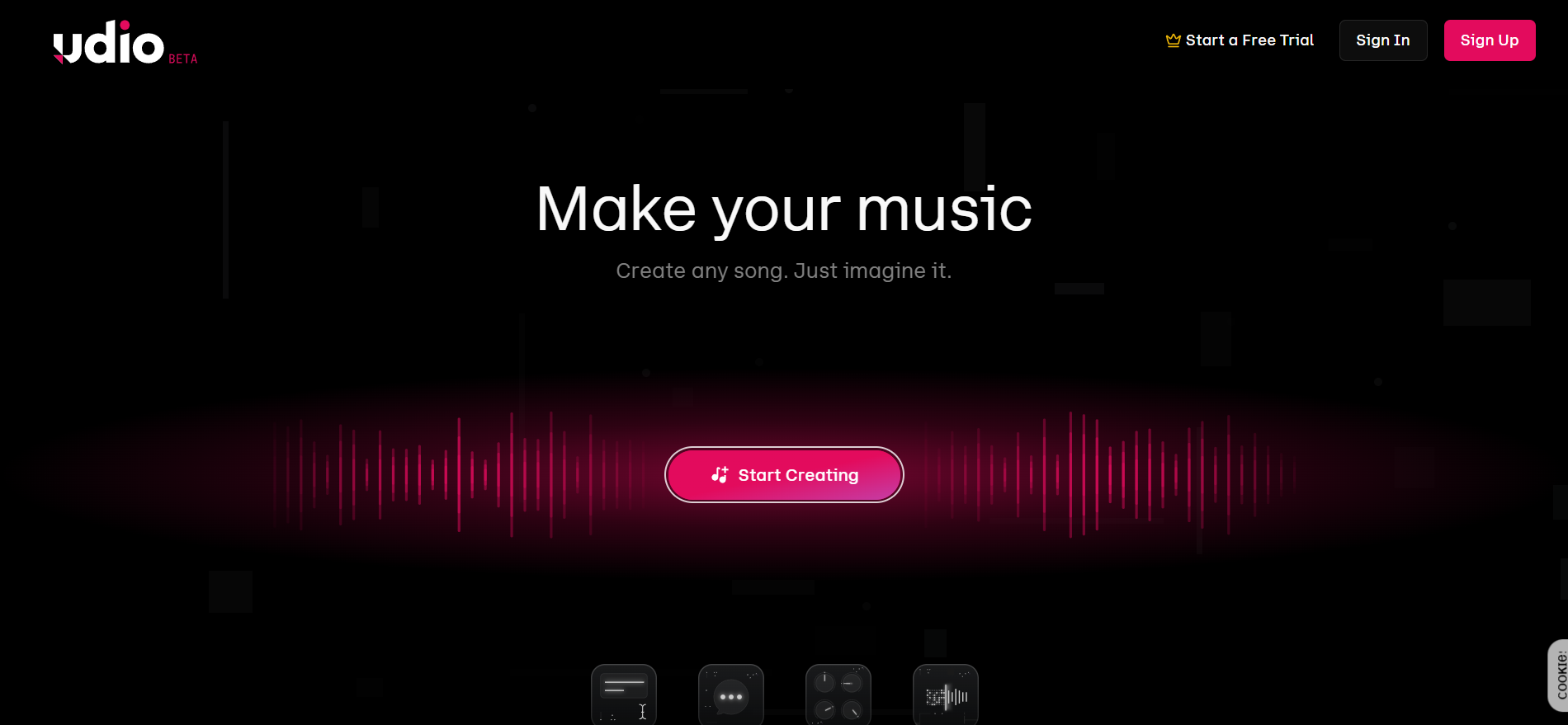 Udio screenshot