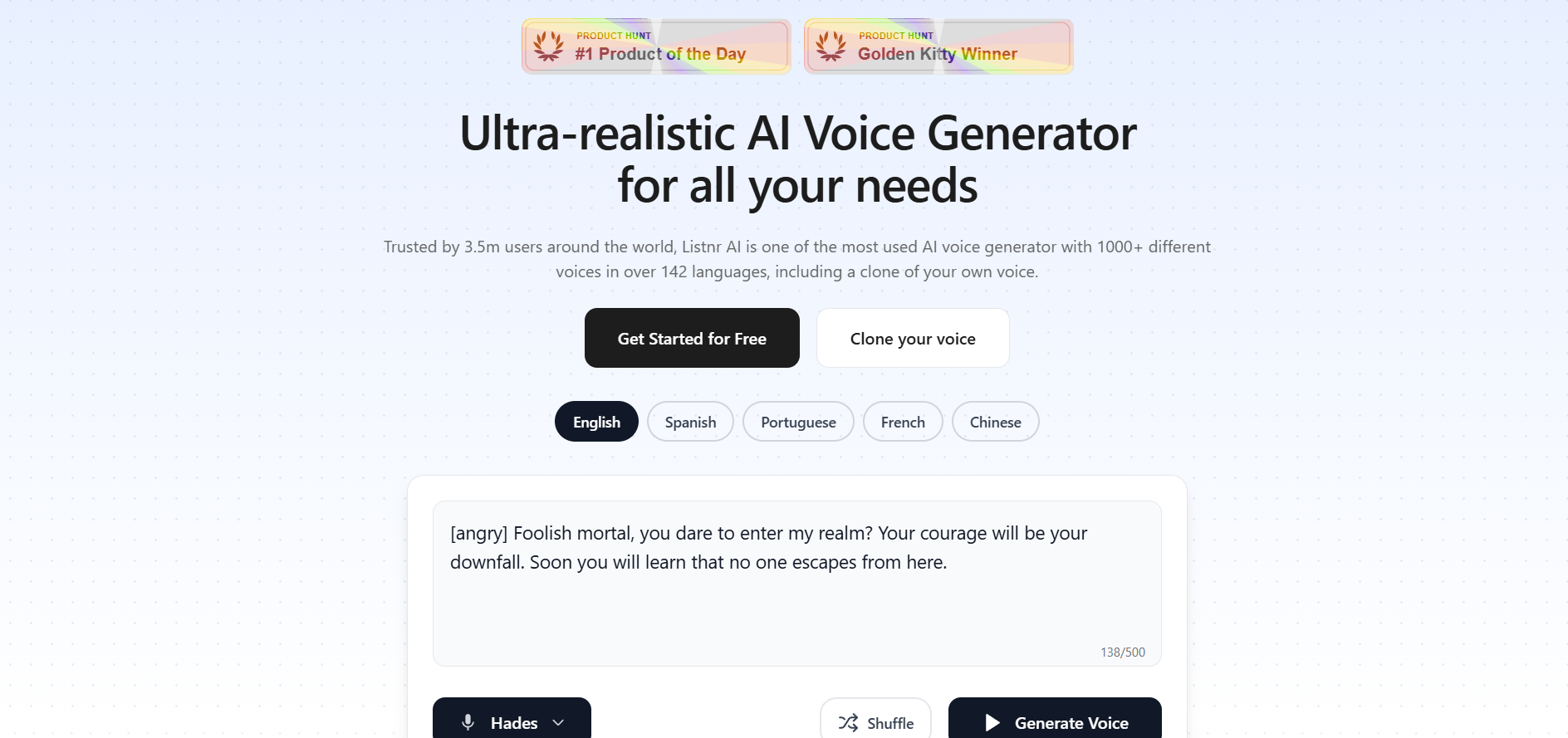Listnr screenshot