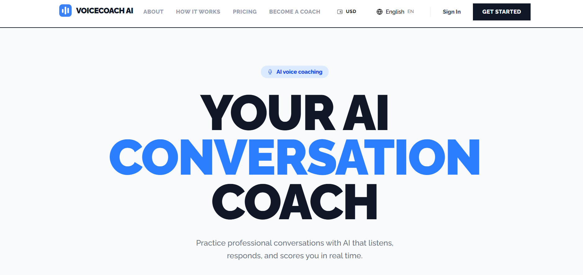 VOICECOACH AI screenshot