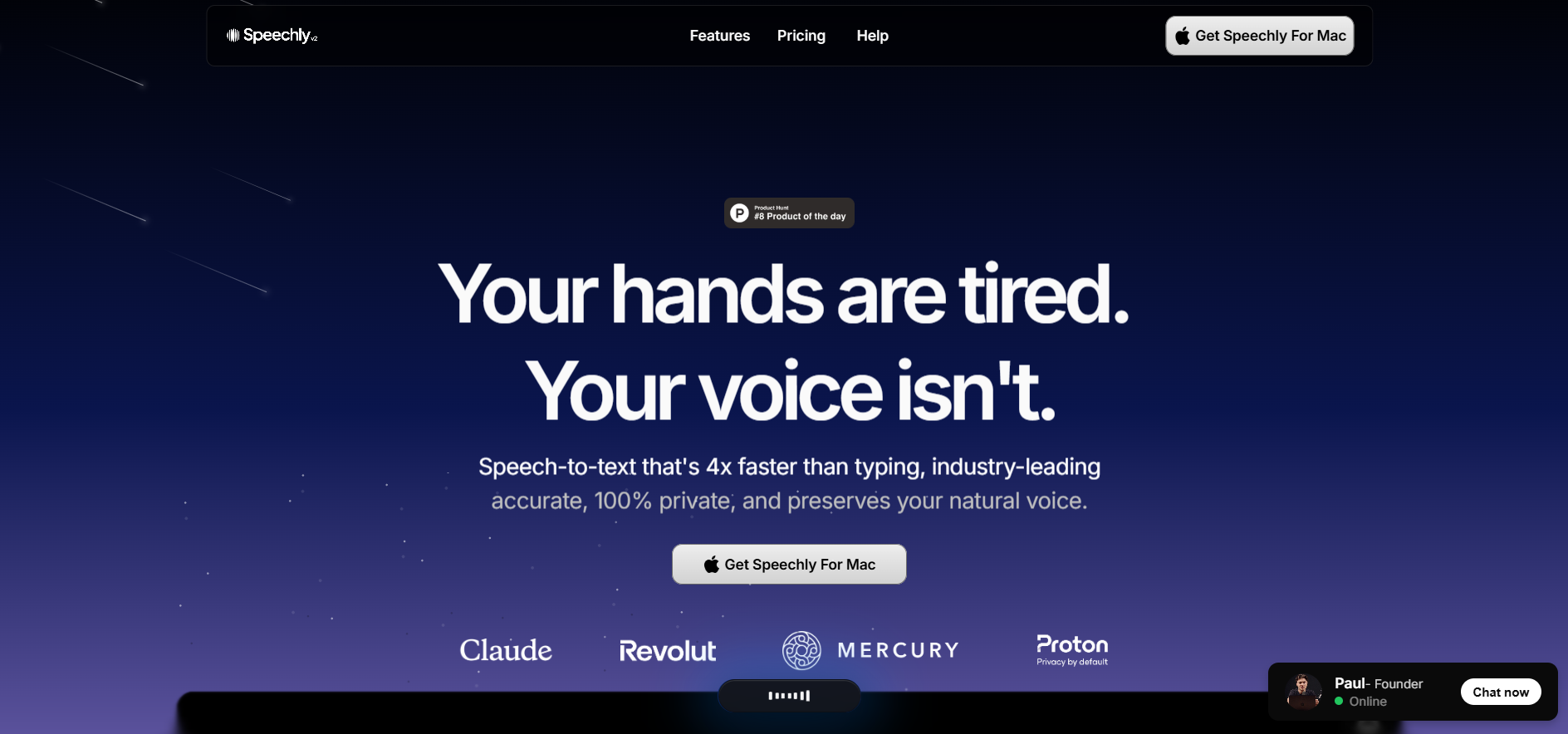 Speechly screenshot
