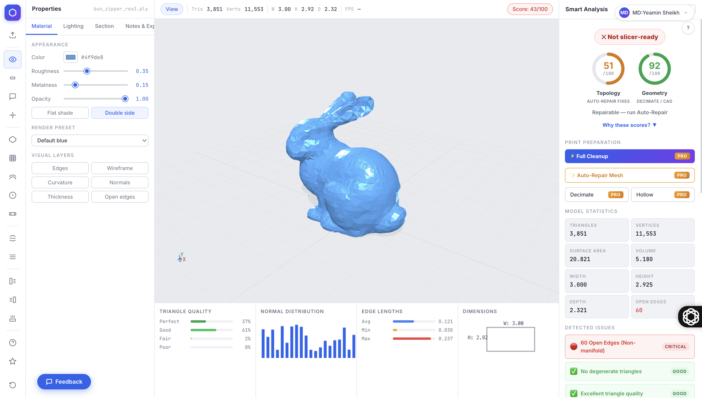 MeshAnalyzer screenshot