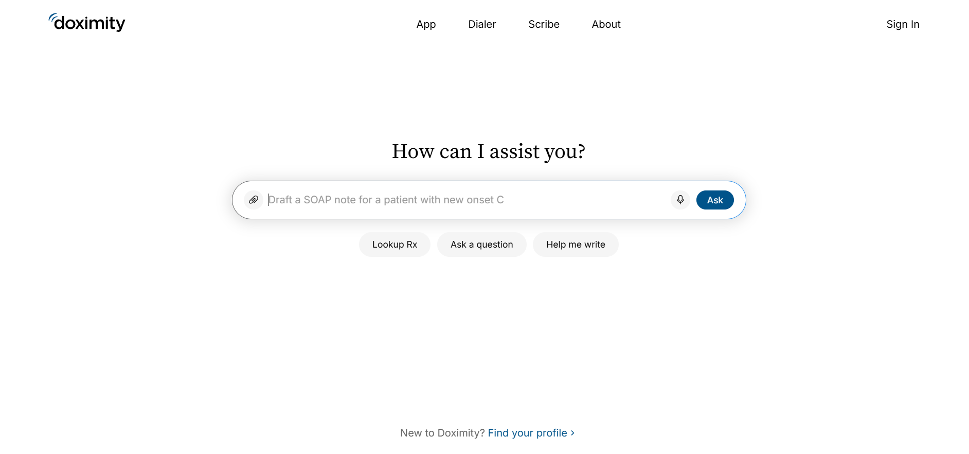Doximity screenshot