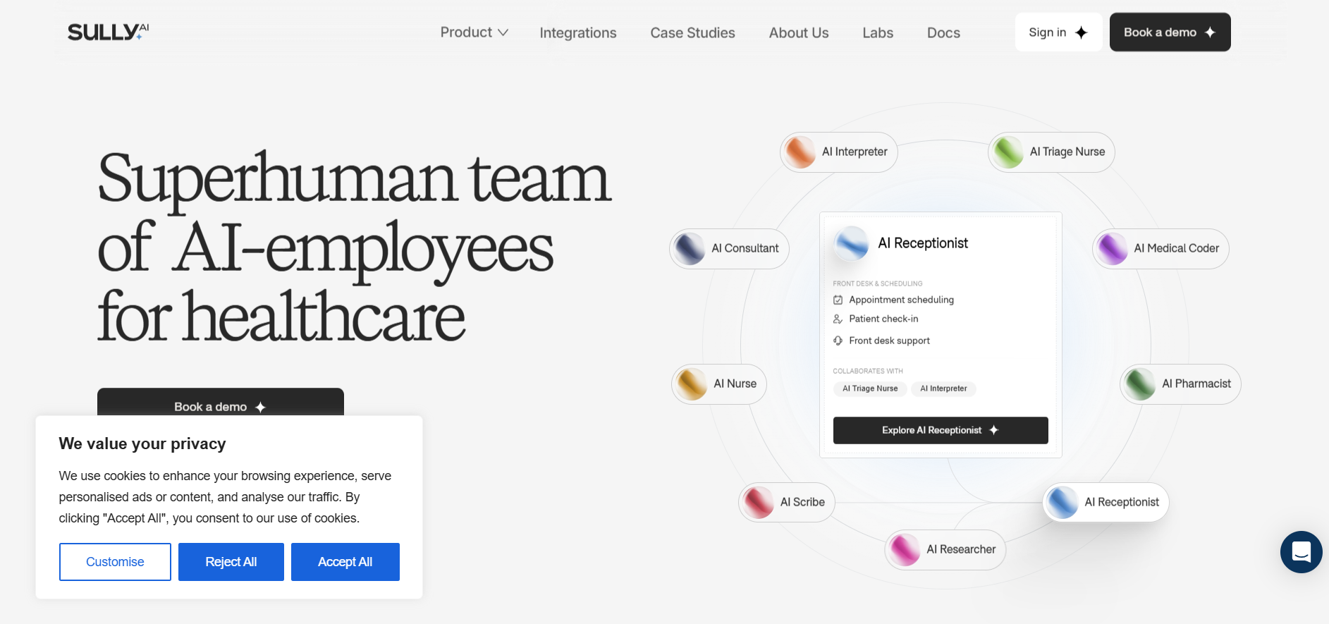 Sully.ai screenshot