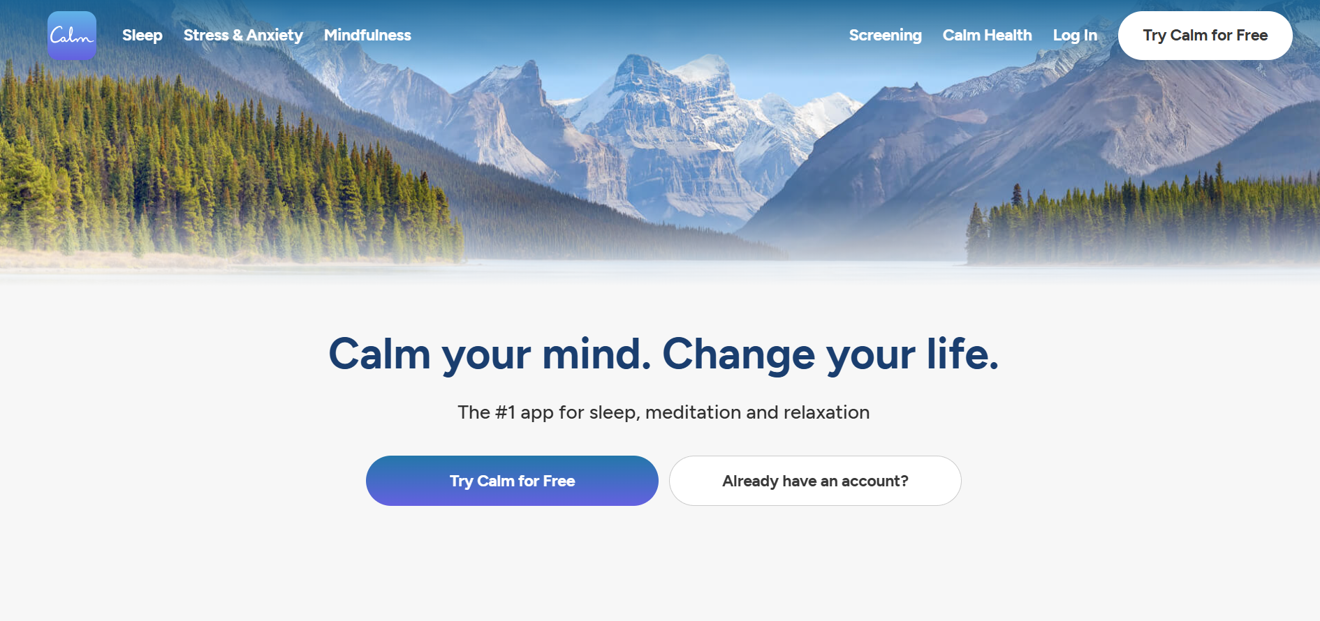 Calm screenshot