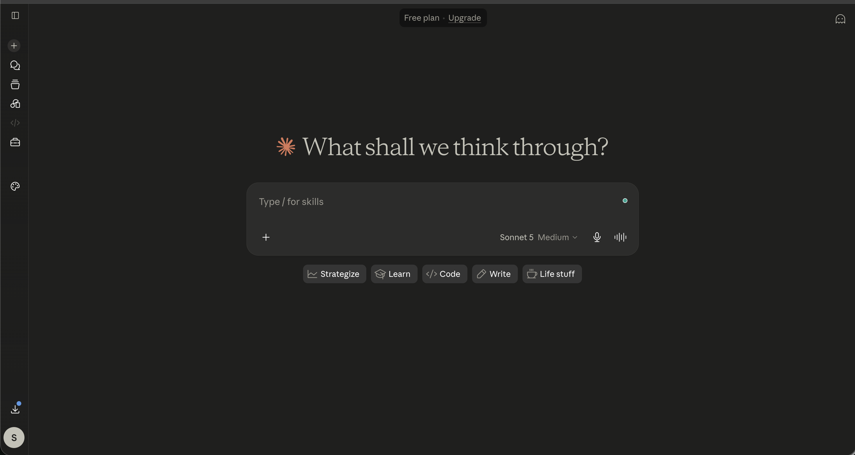 Claude screenshot
