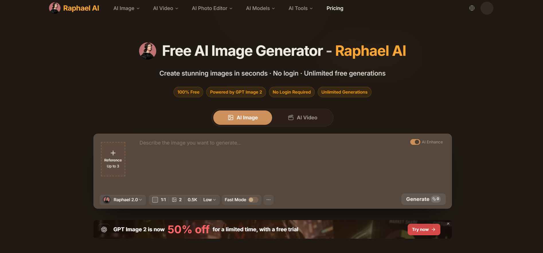 Raphael AI screenshot