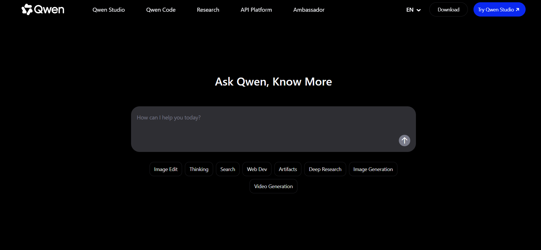 Qwen AI screenshot
