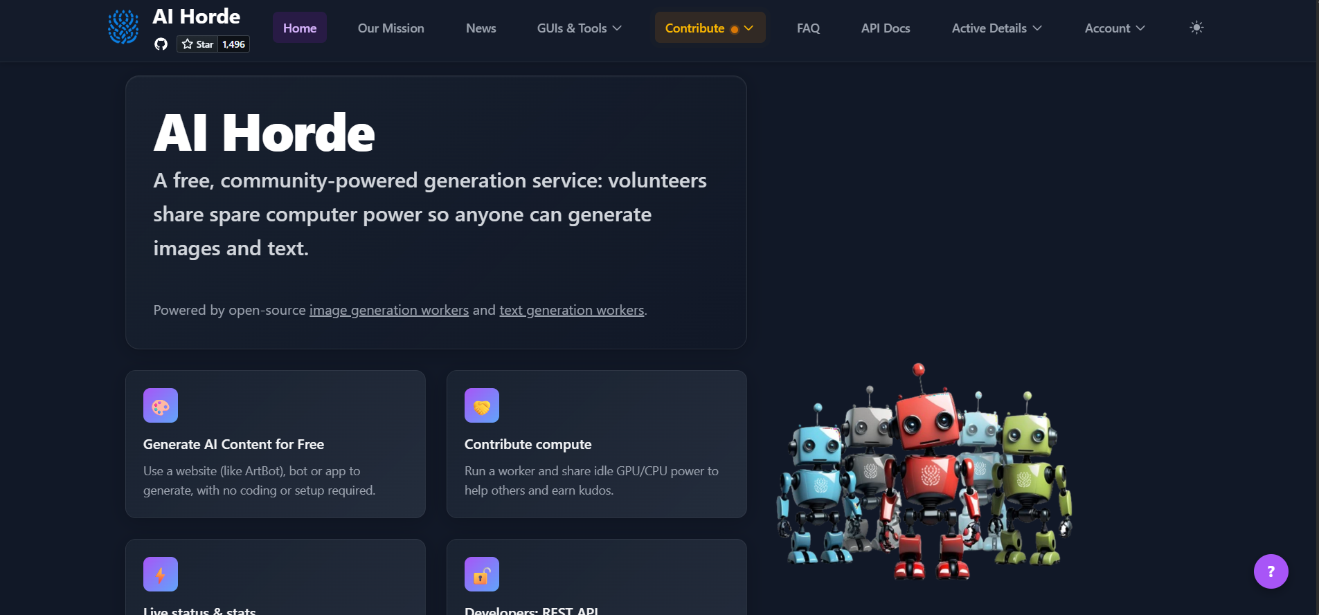 AI Horde (Stable Horde) screenshot