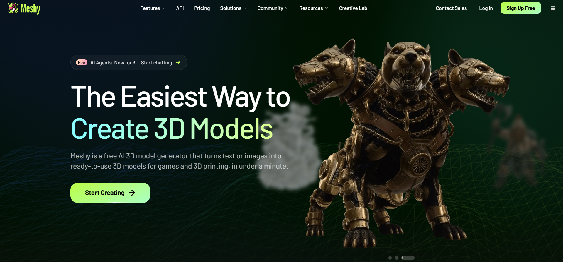 Meshy AI screenshot