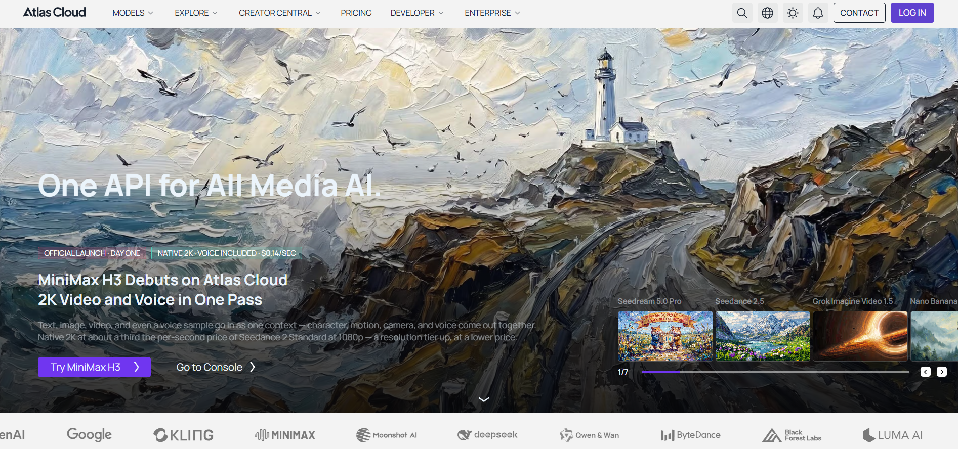 Atlas Cloud AI screenshot