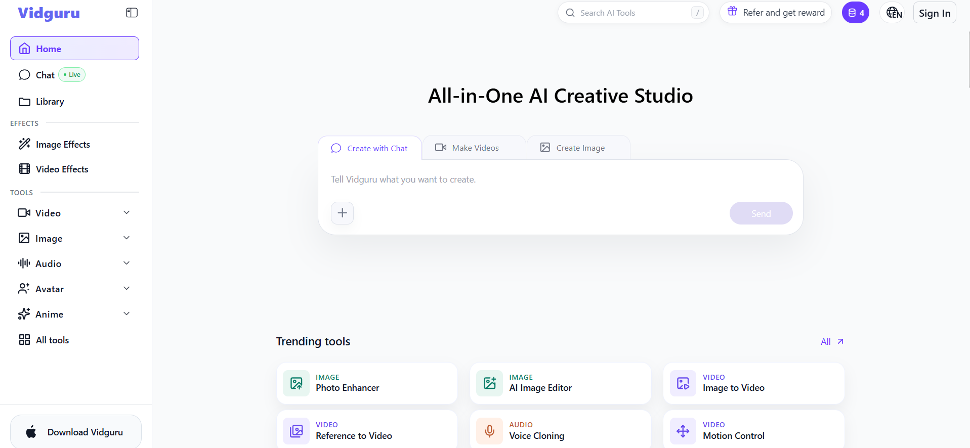Vidguru AI screenshot