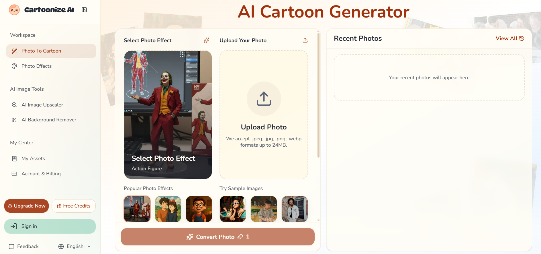 Cartoonize AI screenshot