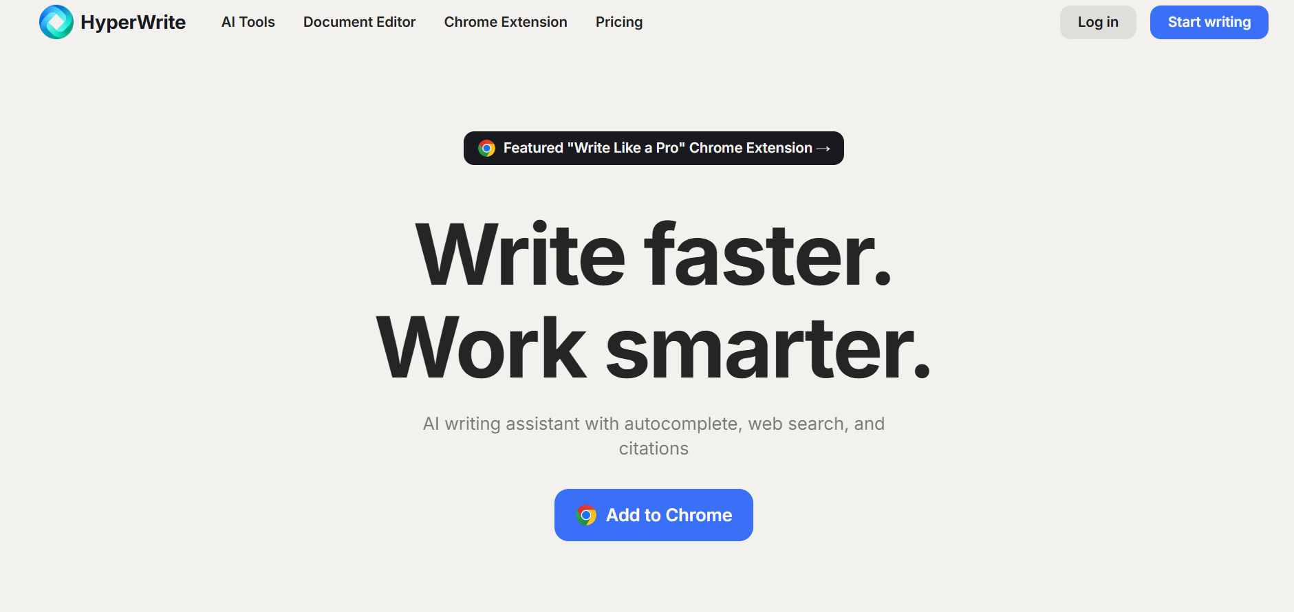 HyperWrite screenshot