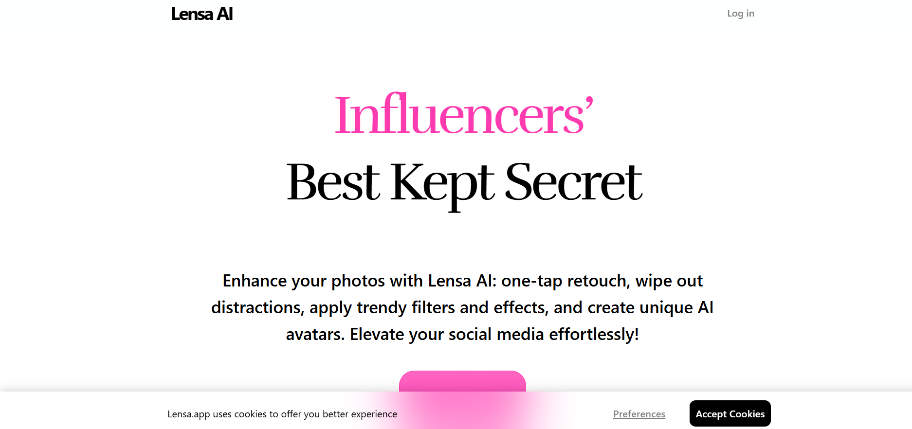 Lensa AI screenshot