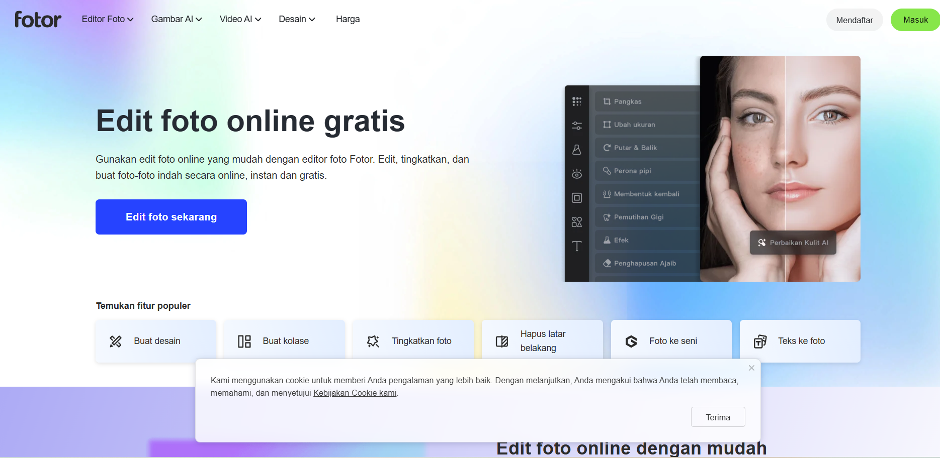 Fotor screenshot