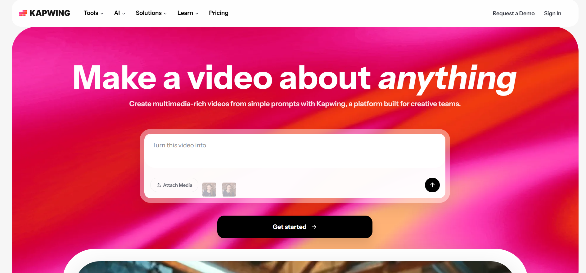 Kapwing screenshot