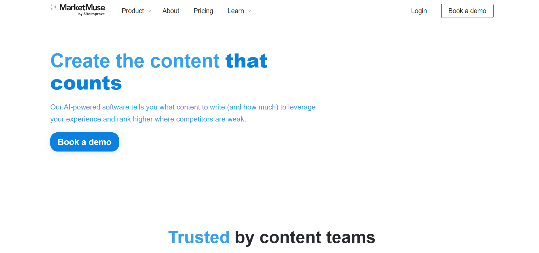 MarketMuse screenshot
