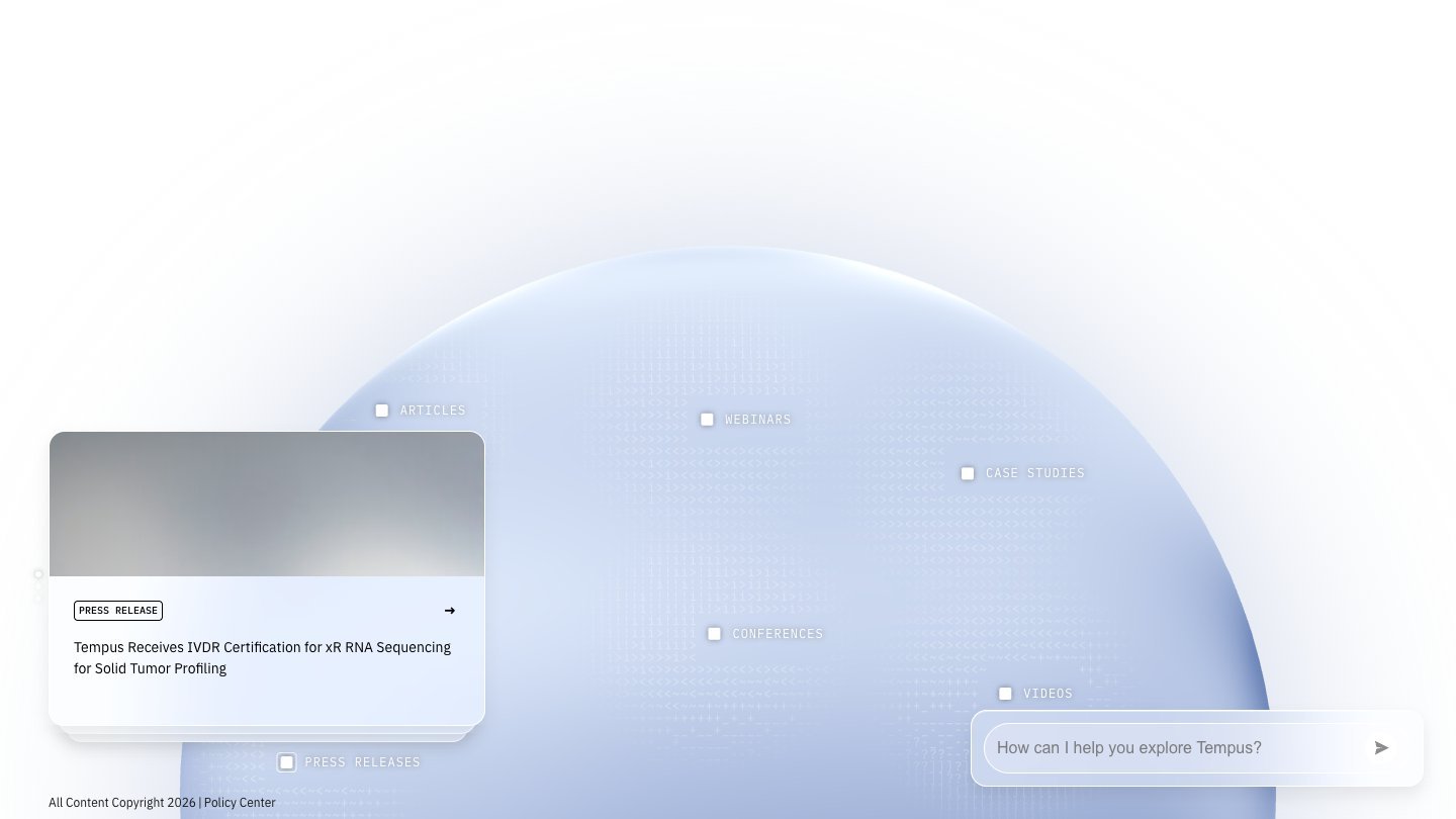 Tempus AI screenshot